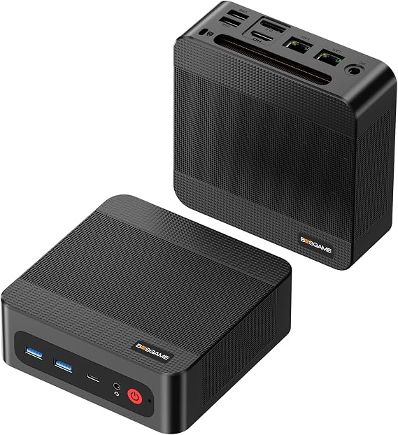 BOSGAME P4 Mini PC, AMD Ryzen 7 5825U 32GB DDR4 RAM, 1TB M.2 NVMe SSD