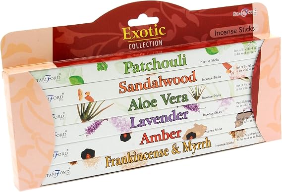 Stamford Exotic Incense Gift Set, 48 Sticks per Set x 6 Sets