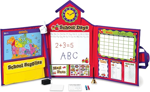 Learning Resources Pretend and Play School Set, Pretend Teacher Play School Set, Ages 3 and Up
