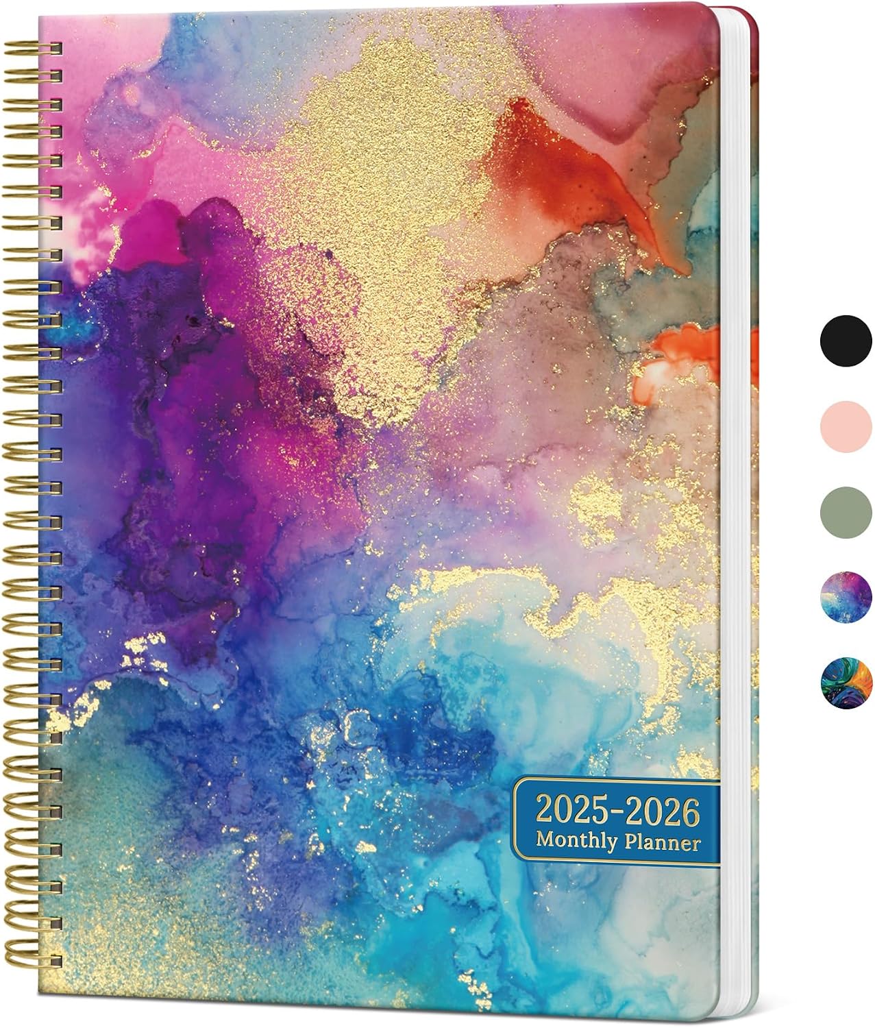 Monthly Planner 2025-2026, 21 Months Planner Calendar 2025-2026, April 2025 - December 2026, 7 x 10, 25-26 Monthly Calendar, Perfect for School Office Home Planning - Color Splash