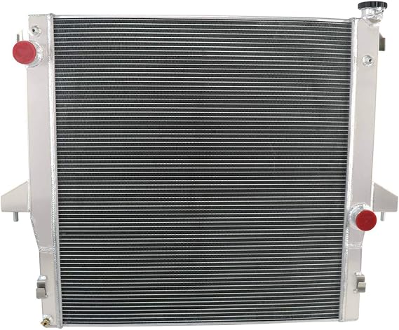 Aluminum Radiator Compatible With Dodge Ram 2500 3500 4000 4500 5500 5.9L 6.7L Cummins Diesel Engines 2003 2004 2005 2006 2007 2008 2009 2010, 3 Row Core Cooling Radiators
