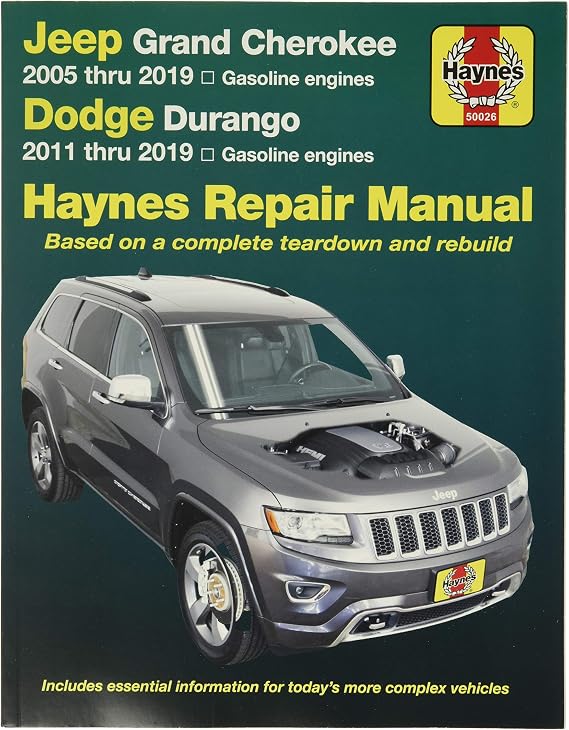 Haynes 50026 Jeep Grand Cherokee Repair Manual (2005-2019)