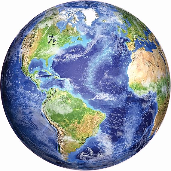 PETER PAUPER PRESS Planet Earth 1000 Piece Round Jigsaw Puzzle