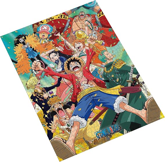 ABYstyle One Piece Straw Hat Crew 1000 pc. Puzzle Featuring Monkey D. Luffy, Nami, Zoro, Chopper, and More Ideal Gift for Anime and Puzzle Enthusiasts Family-Friendly Activity