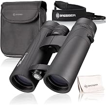 Bresser Corvette 10x42 waterproof binoculars with nitrogen filling, BaK-4 glass prisms, LE eyepieces for comfortable use, multi-layer coating and nylon carrying case