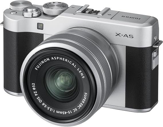 FUJIFILM Mirrorless Digital Camera X-A5 Lens Kit - Silver X-A5LK-S