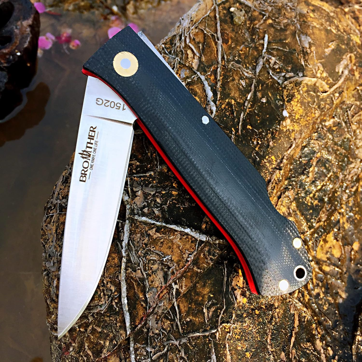 Watchman Brother 1502G Floding Knife 440C Blade G10 Drop Point Folder Pocket Knives