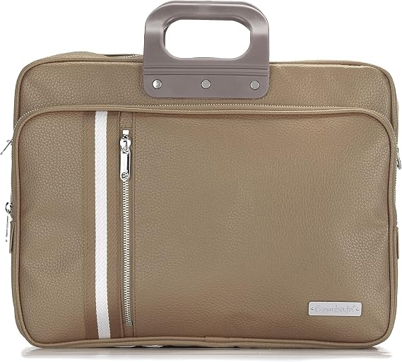 Bombata Briefcase, Beige (Taupe), 11x43x32 cm (W x H x L)