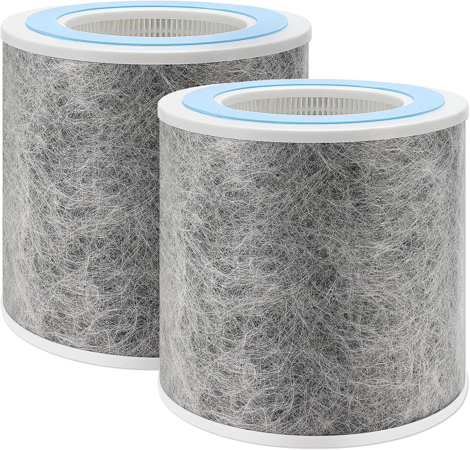 DerBlue 2pack HP100 HP102 HP152 Replacement Filter Compatible with Shark Air Purifier HP100,HP102,HP130,HP132 and HC450, HC451, HC452, HC455,Compare Part #HE1FKPET, HE1FKBAS Filter