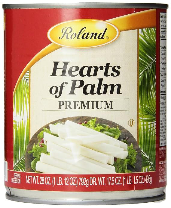 Roland Foods Canned Premium Hearts of Palm, Specialty Imported Food, 28-Ounce Can
