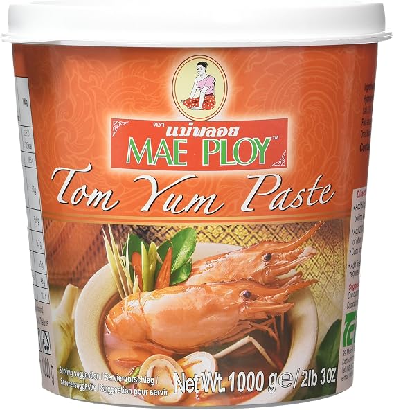 Mae Ploy Tom Yam Paste 1kg - Bulk Hot & Sour Thai Soup Stock