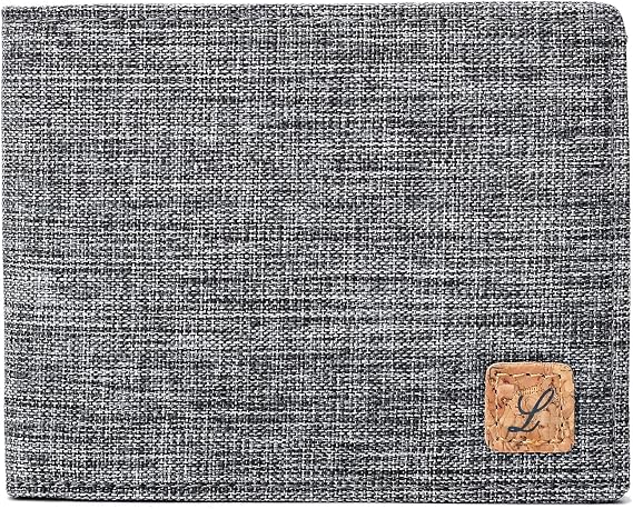 Lanyani Minimalist Fabric Wallet Bifold RFID Blocking