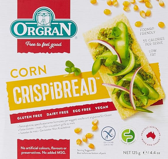 Orgran Gluten Free Toasted Corn Crispibread - 4.4 oz 