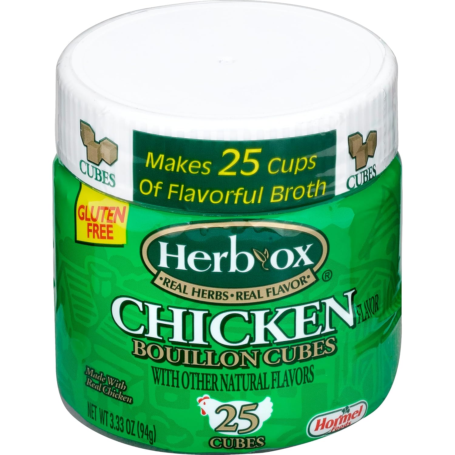 Herbox Bouillon Cubes Beef 25 cubes, 3.2500-ounces (Pack of6)
