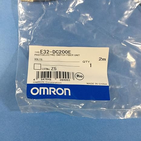 OMRON E32-DC200E FIBRE OPTIC CABLE, STANDARD TYPE, with REFLECTIVE SENSOR, 10 MM BENDING RADIUS, 2 METER CABLE, 80 MM SENSING DISTANCE, M3