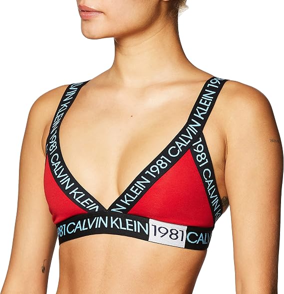 Calvin Klein Women's 1981 Bold Cotton Unlined Bralette