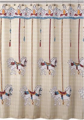 Allure Home Creations Carousel Shower Curtain