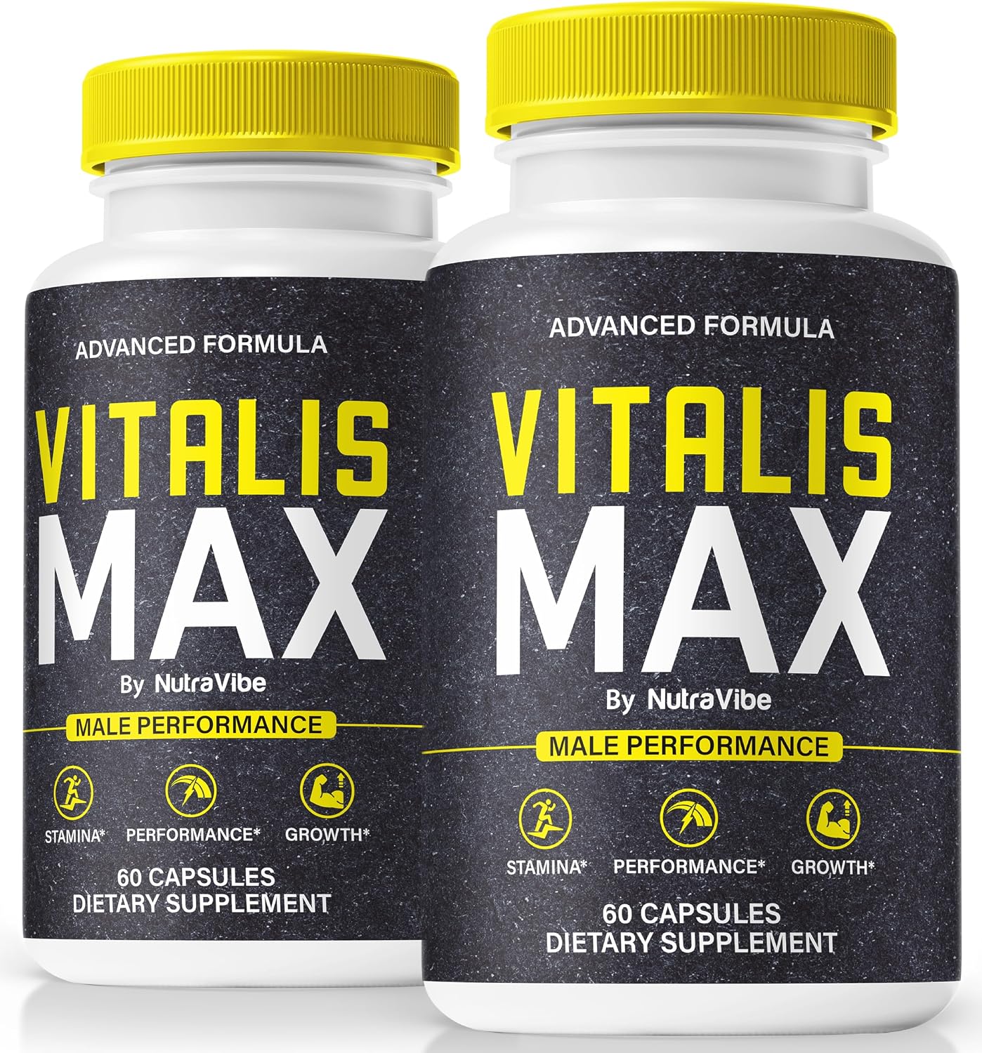 (2 Pack) Vitalis Max for Men, Official VitalisMax Male Capsules, All-Natural Formula to Support Peak Performance, Stamina, and Lasting Energy, Premium Easy-to-Swallow Pills, Review (120 Capsules)