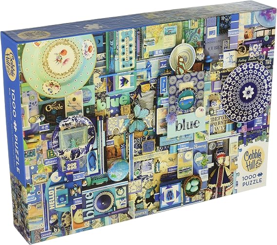 COBBLE HILL Blue Jigsaw Puzzle (1000 Piece)