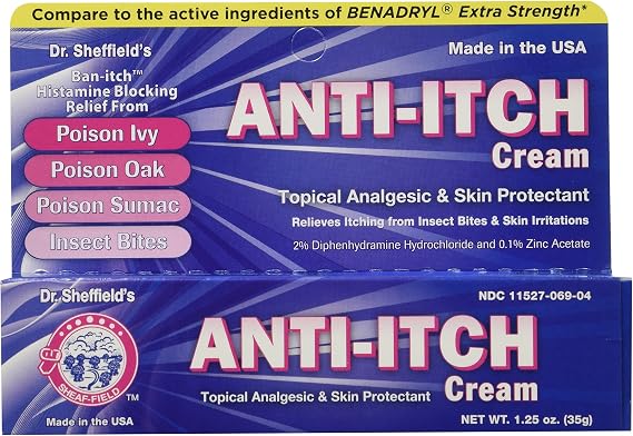Dr. Sheffield Anti-Itch Cream with Histamine Blocker, 1.25 oz