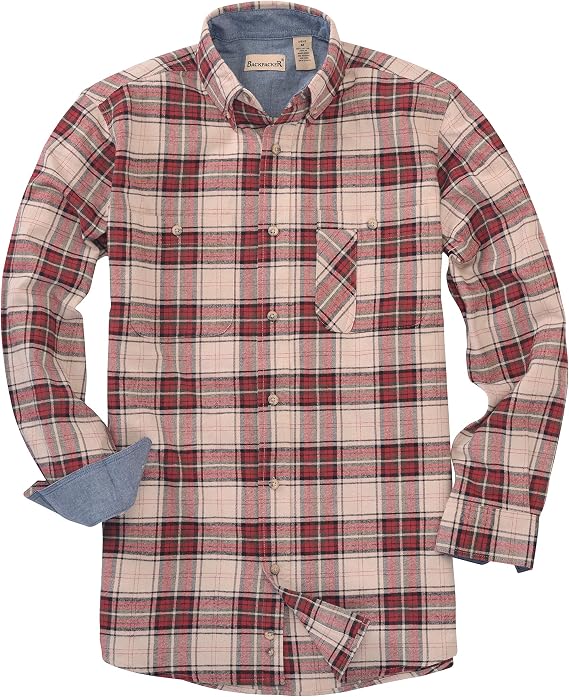 Backpacker Men's Explorer Flannel Brick Size X-Large Tall